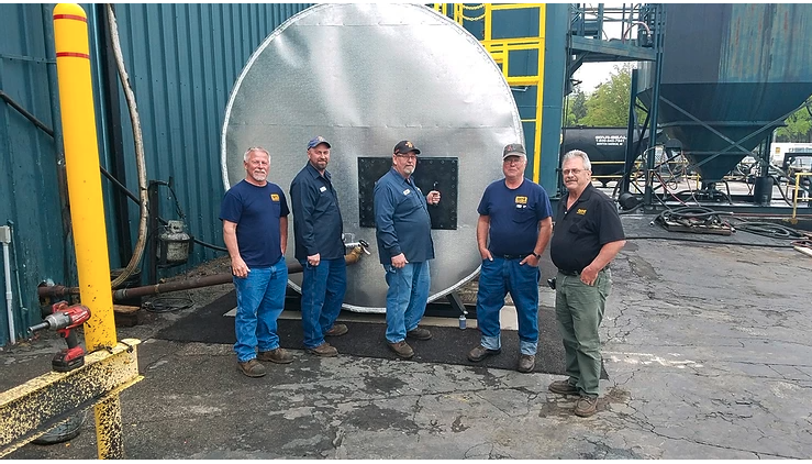 Great Lakes Coatings Fabricates 10,000 Gallon Hot, Insulated, LPSB Holding Tank